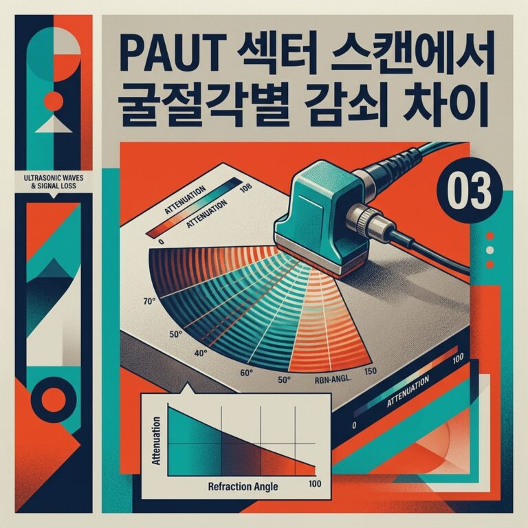 ai thumbnail poster PAUT 섹터 스캔에서 굴절각별 감쇠 차이 1787169064